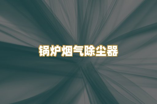 锅炉烟气除尘器